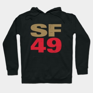 San Francisco 49ers 2 by Buck Tee Originals Hoodie